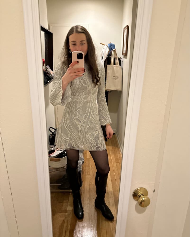 Simkhai Silver Cocktail Dress  - Image 2