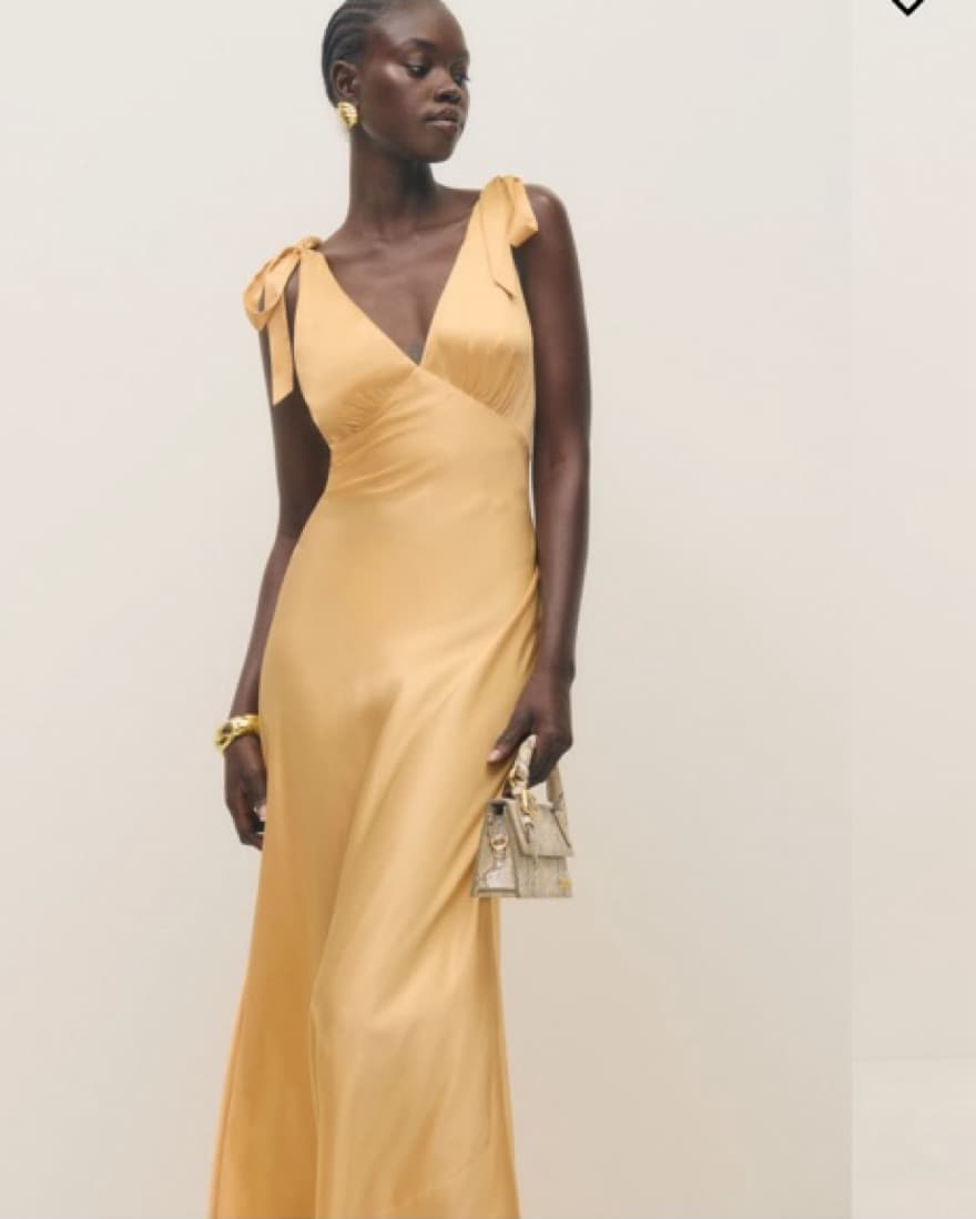 Reformation pernille Silk Dress - Image 3