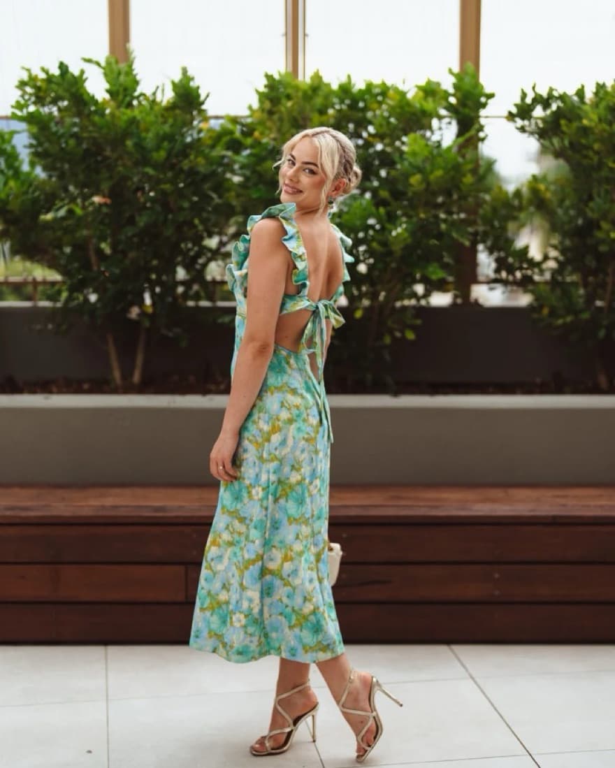 Zimmermann High Tide Frilled Midi Dress - Image 5