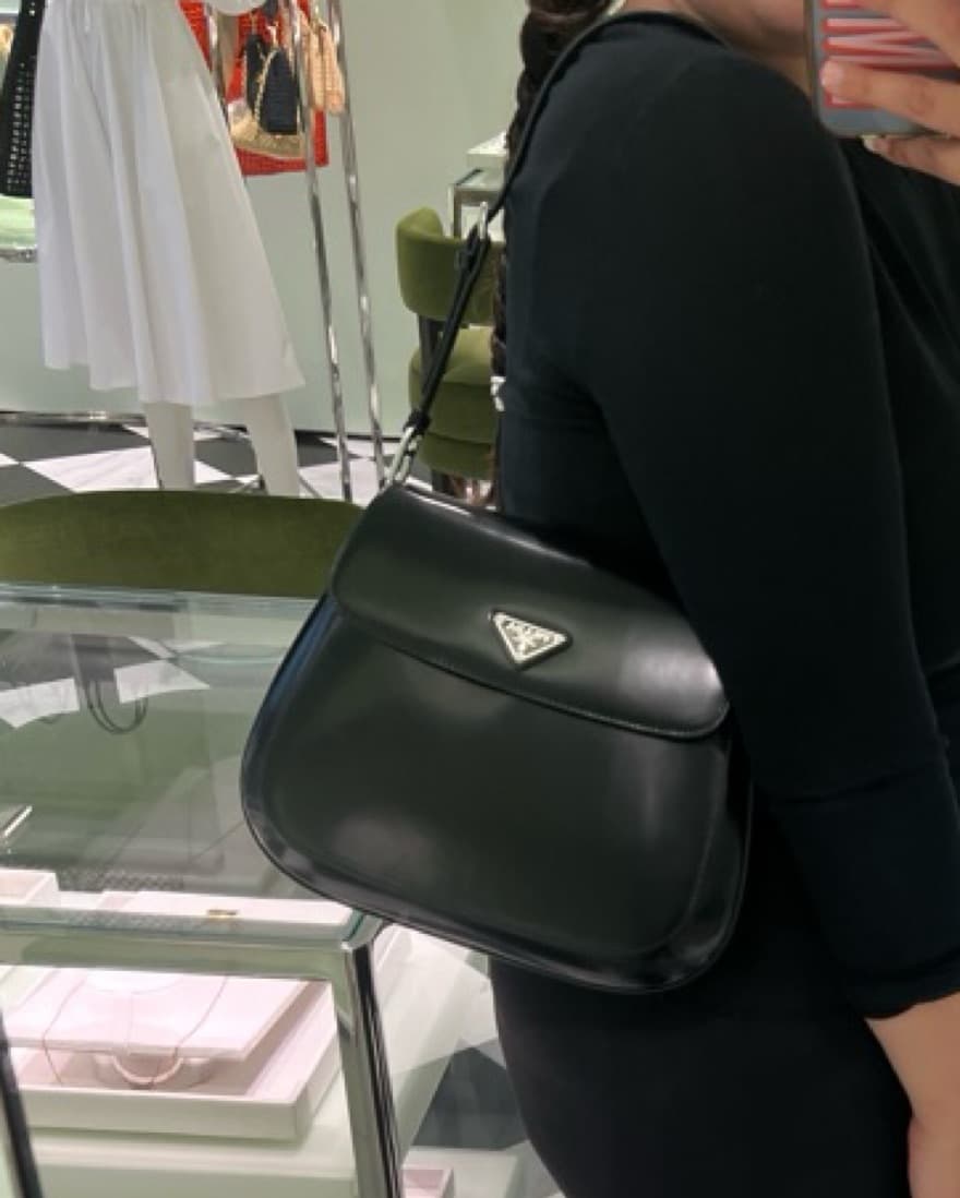 Prada Black Cleo Purse - Image 1
