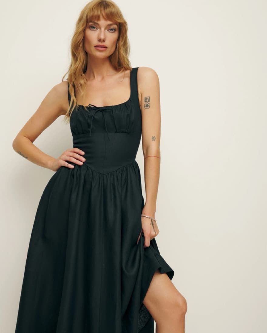 Reformation Balia Linen Dress - Image 2