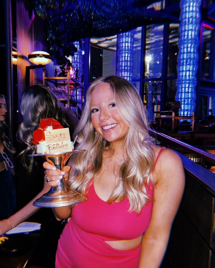 Pink Cutout Mini Dress - Image 3