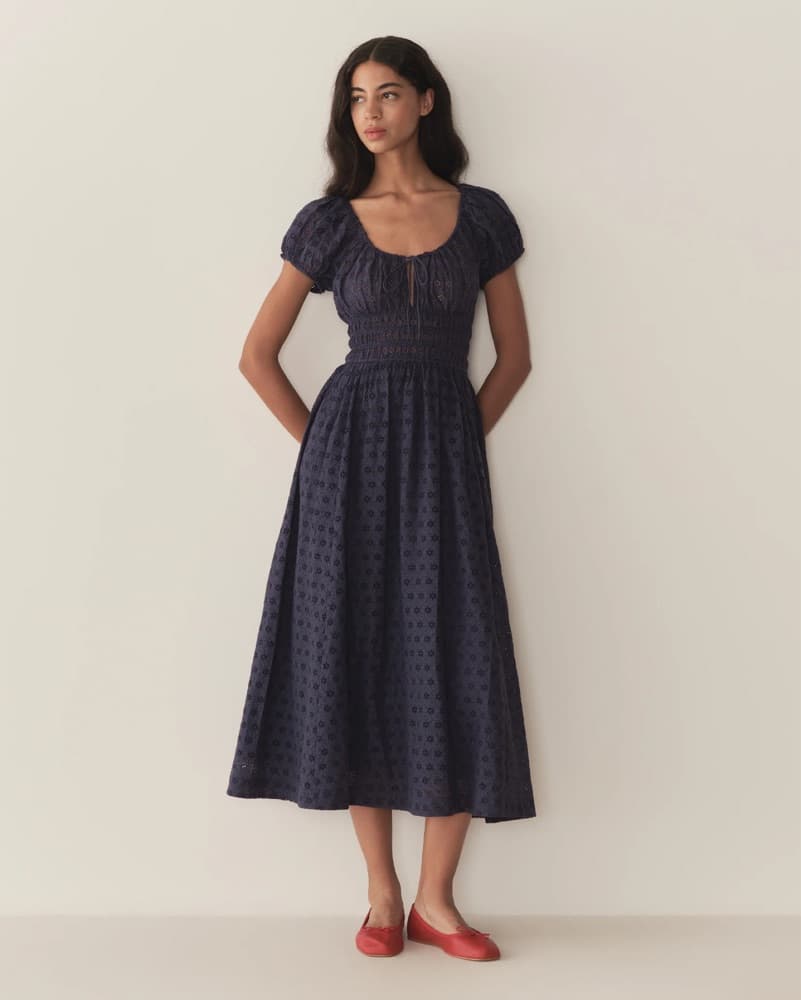 Dôen Quinn Dress - Adriatic Eyelet - Image 1