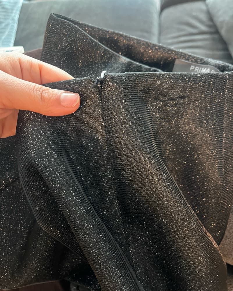 Primark Black Sparkly Shorts - Image 5