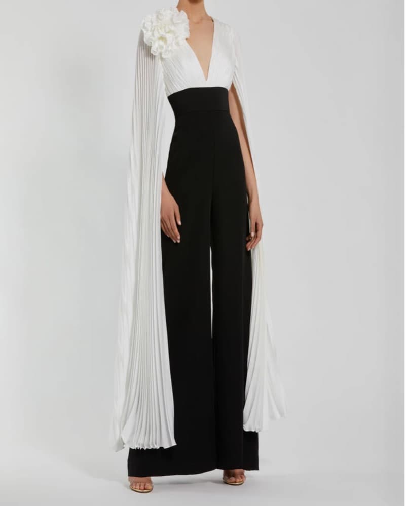Gorgeous black and white Cape jumpsuit  - Image 2