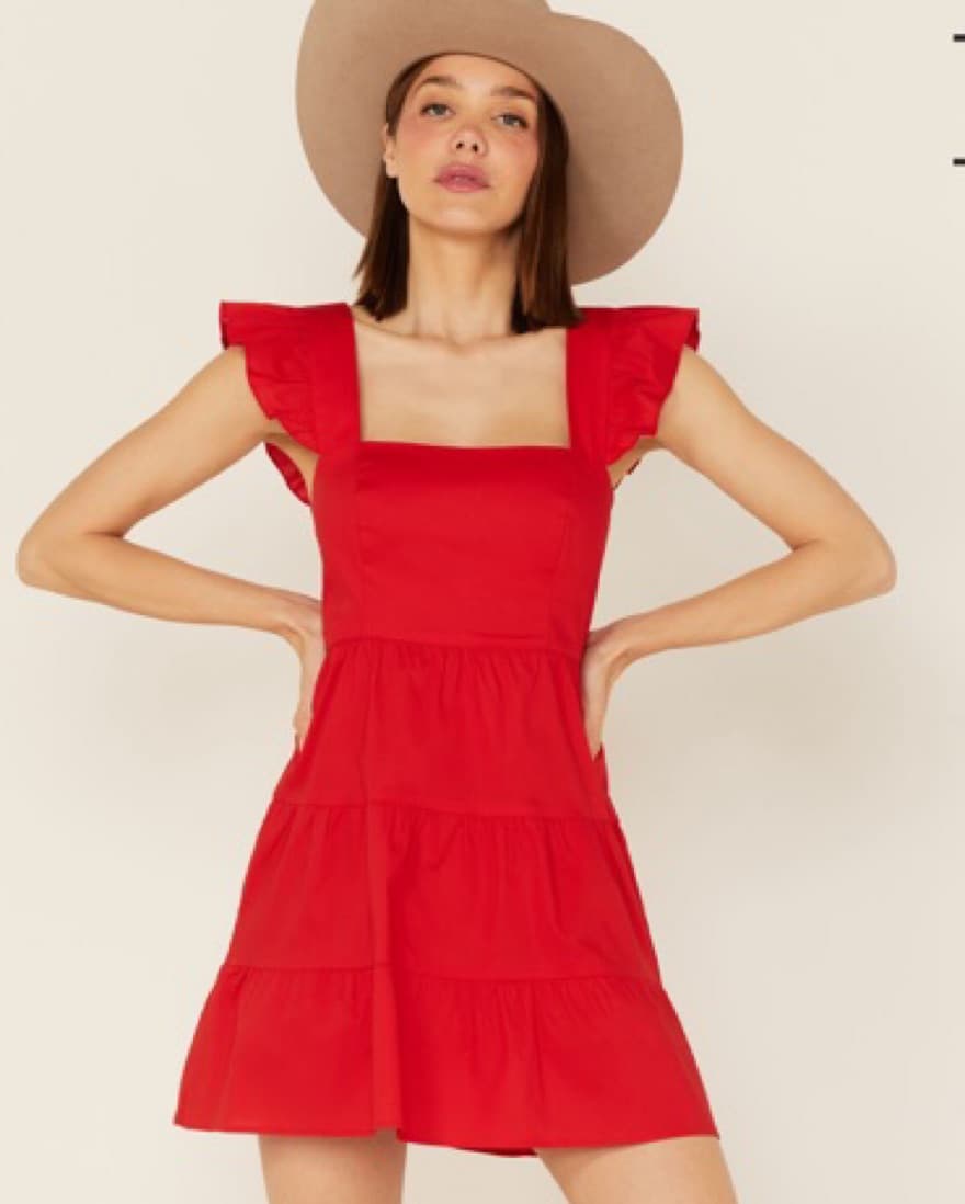 Red summer dress - Image 2