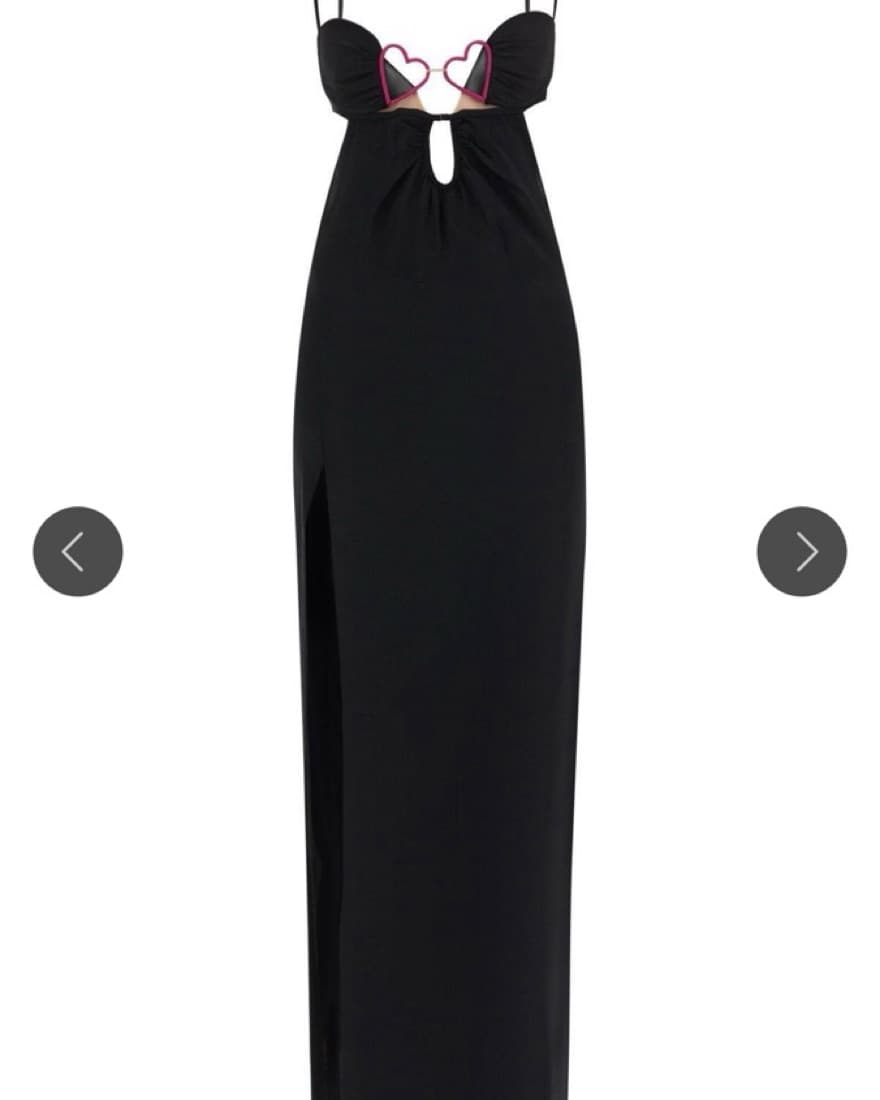Nensi Dojaka Black Satin Maxi Dress - Image 2