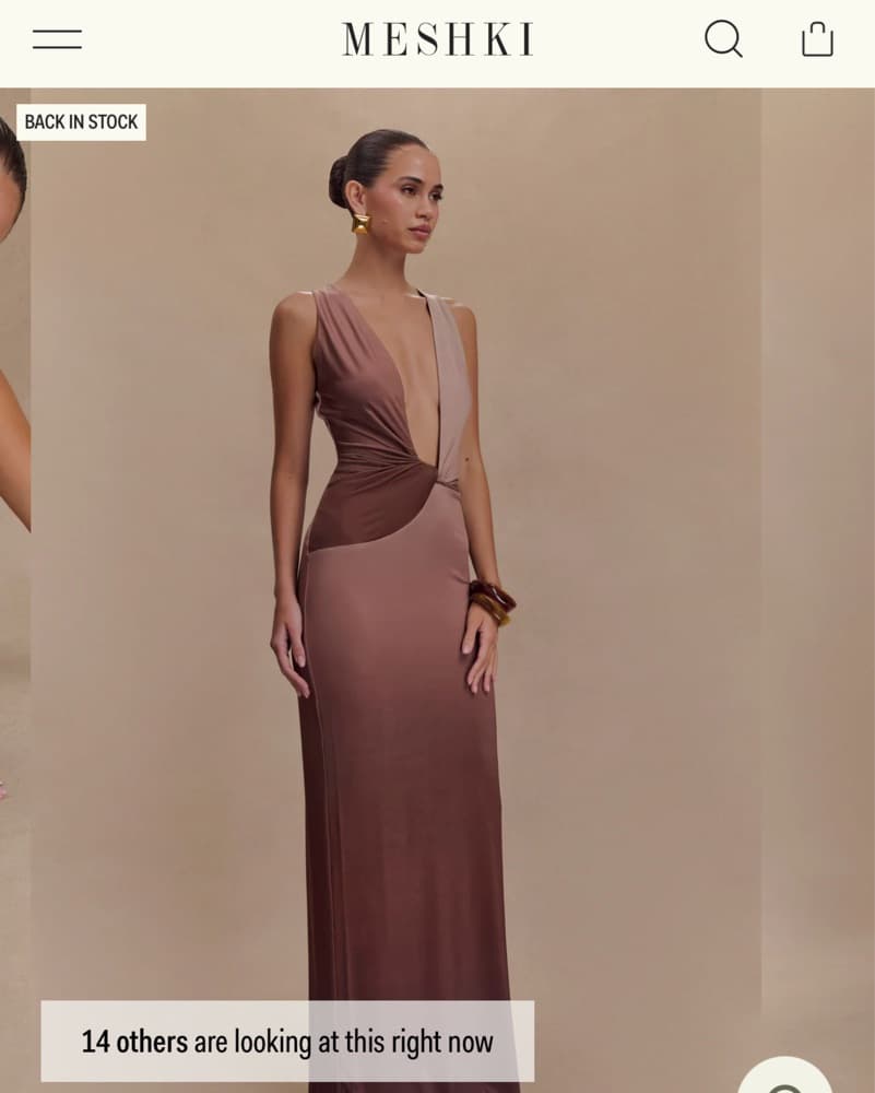 Meshki Plunge Dress  - Image 1