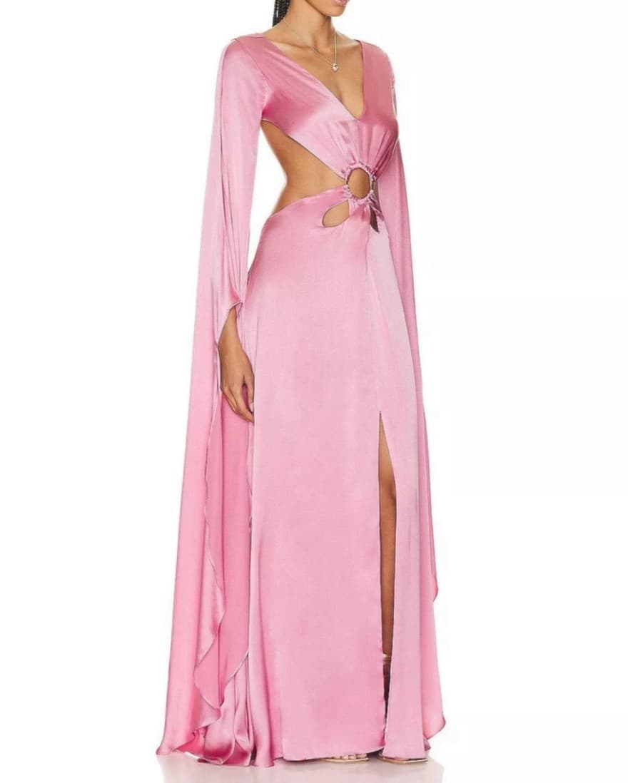 Cult Gaia - Open Back Jasmin Silk Gown  - Image 4