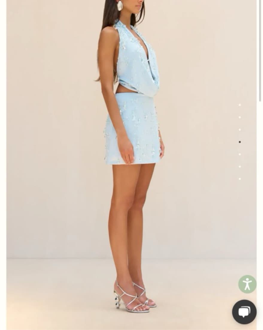 Cult Gaia Issey Dress In Hydrangea  - Image 4
