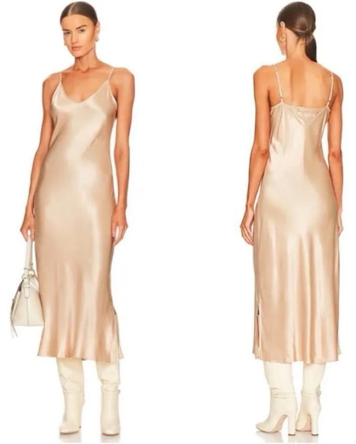 Enza Costa Bias Cut Slip Dress - Image 2