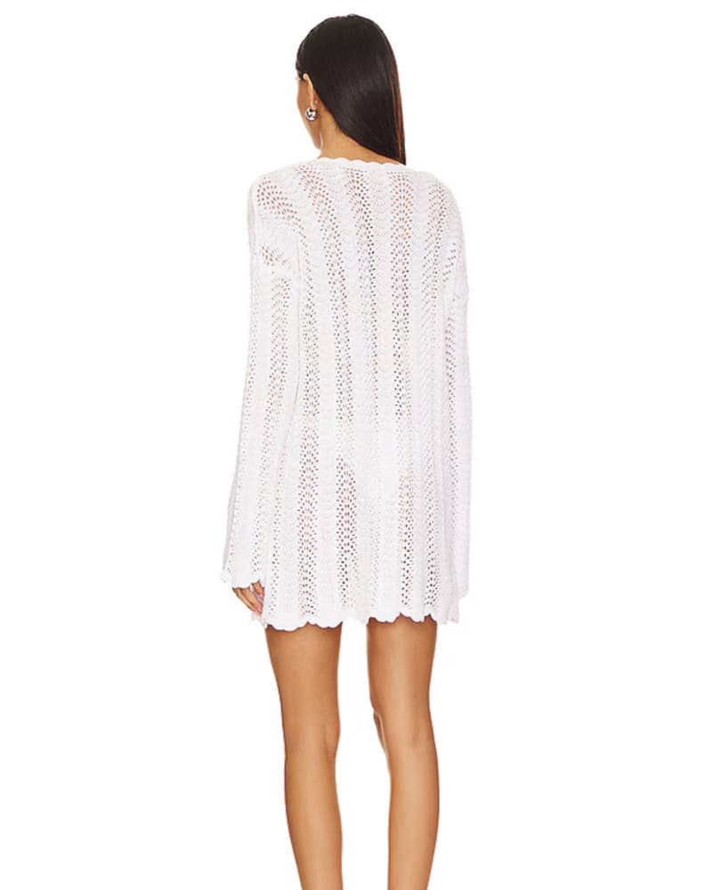 White Knit Coverup - Image 3