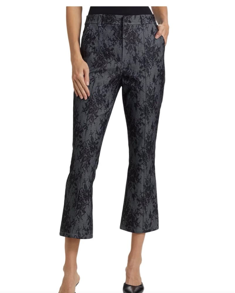 CINQ À SEPT Evelyn Lace Crop Pant - Image 1