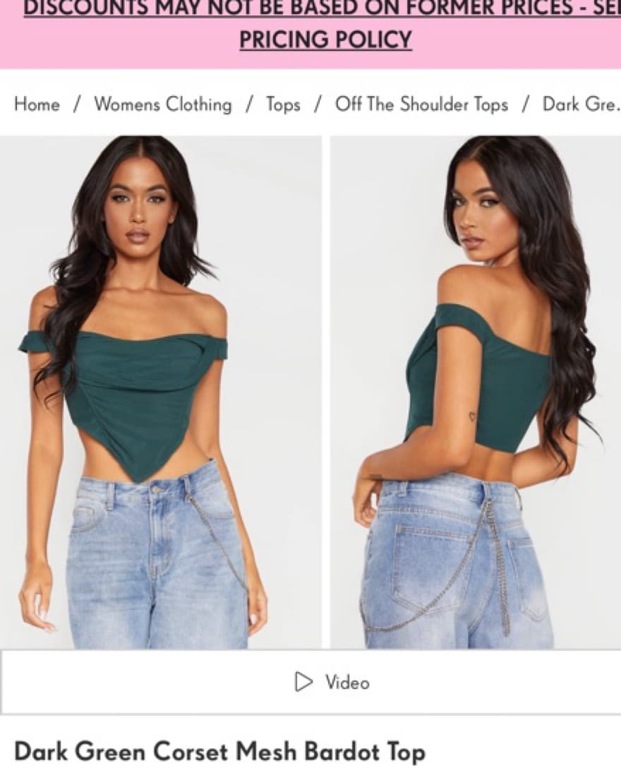Pretty Little Thing Corset Top - Image 1