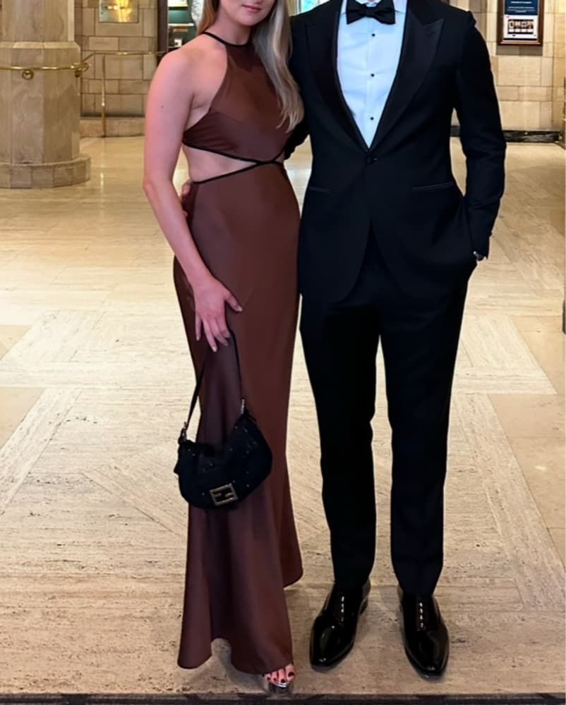 MISHA EDEM Chocolate Brown Gown  - Image 4