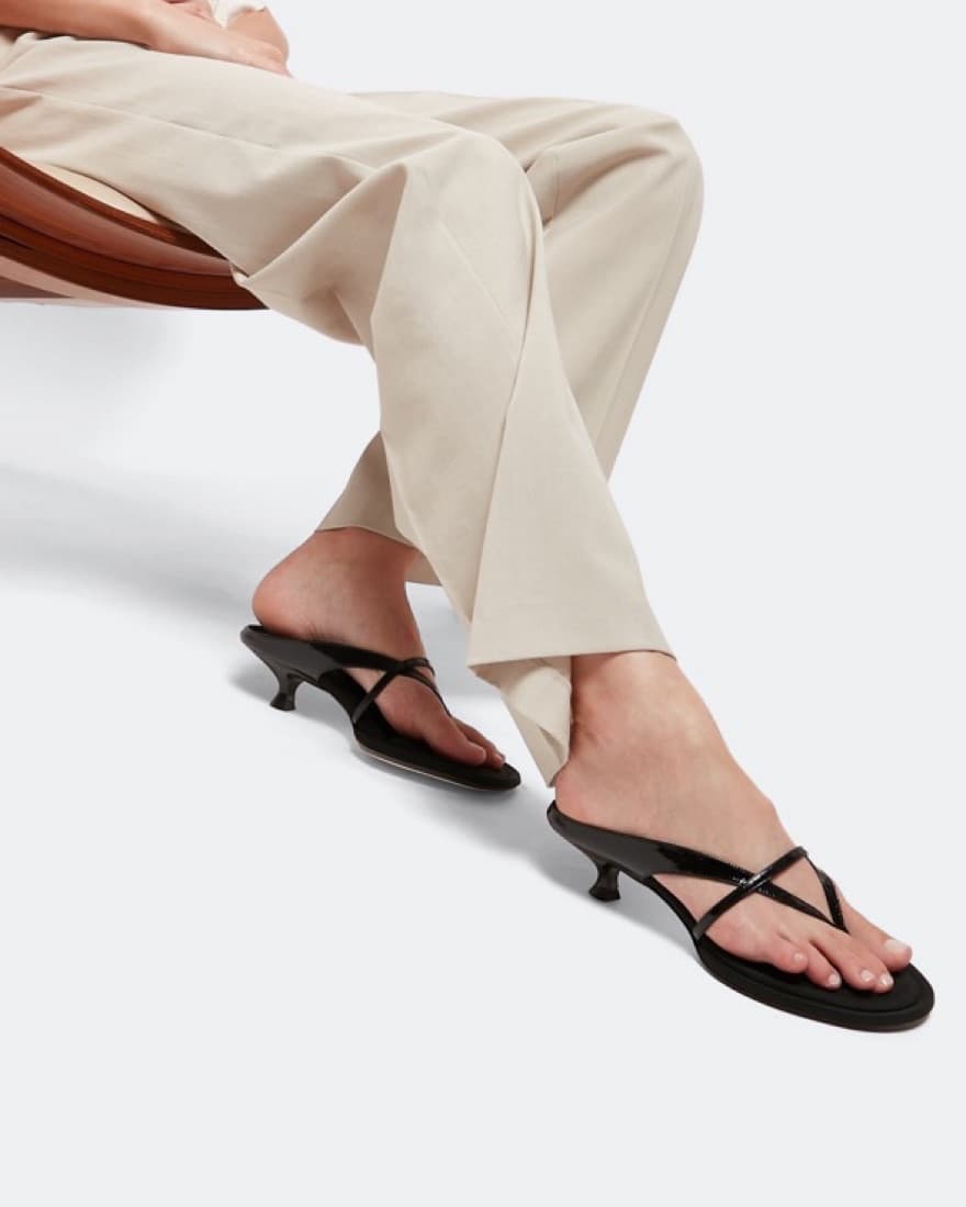 Khaite Monroe Patent Sandals  - Image 2