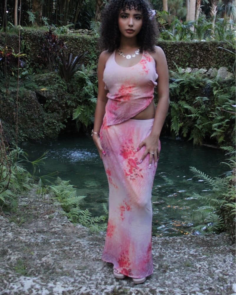 White Fox Skirt Set - Image 1