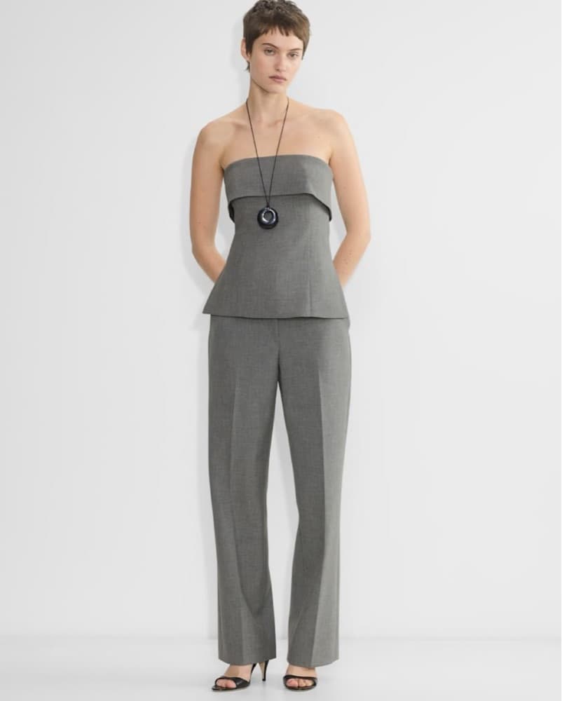 Aritzia Grey Tube Top Dupe  - Image 3