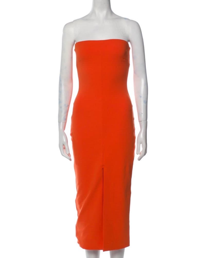 Solace London Strapless Midi Dress - Image 3