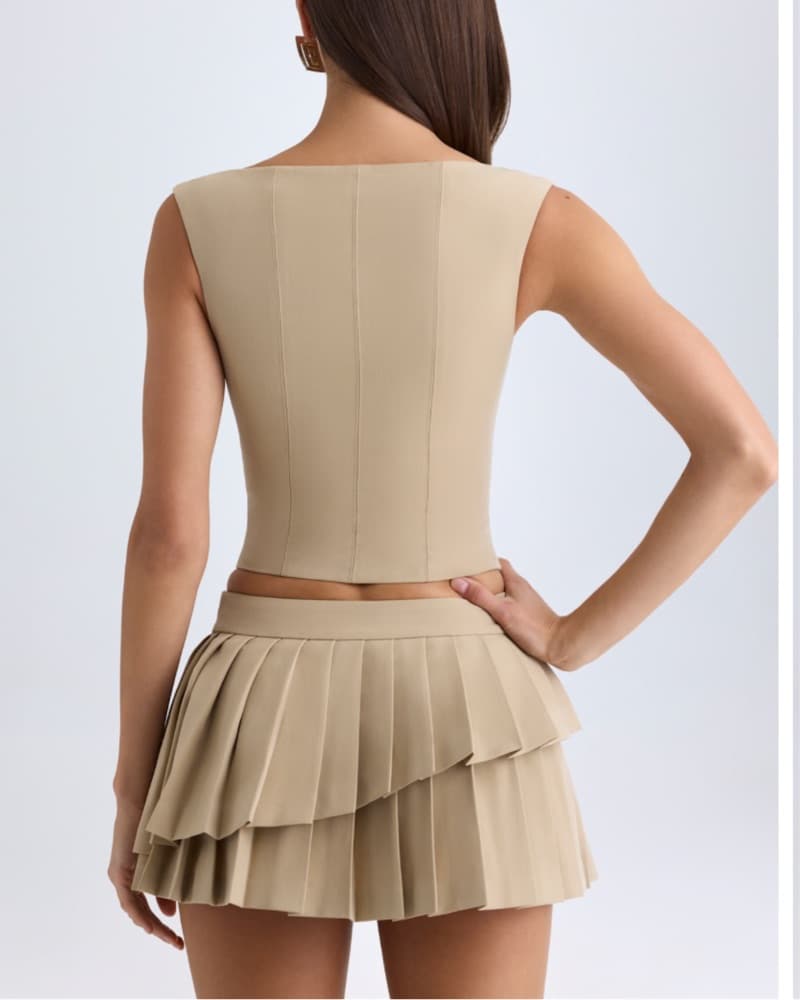 Oh Polly Nada - Lowrise Pleated Skirt  - Image 3