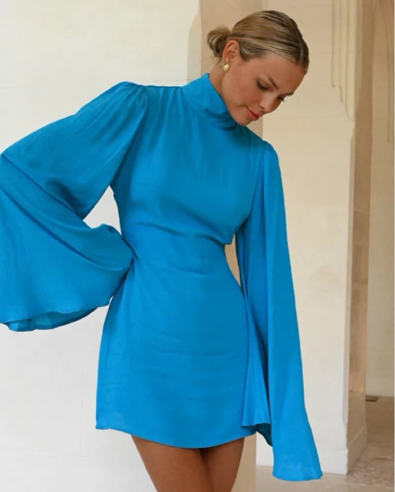 Raya Dress Teal - Image 2