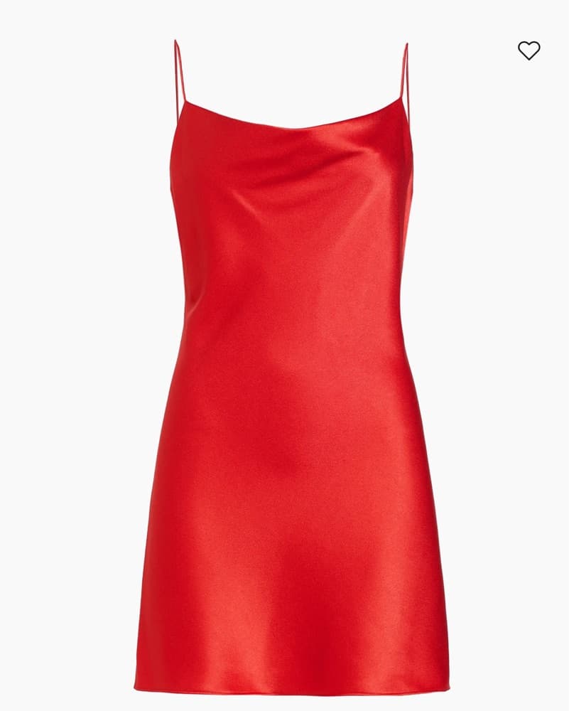 Alice And Olivia Red Silk Cami Dress - Image 1