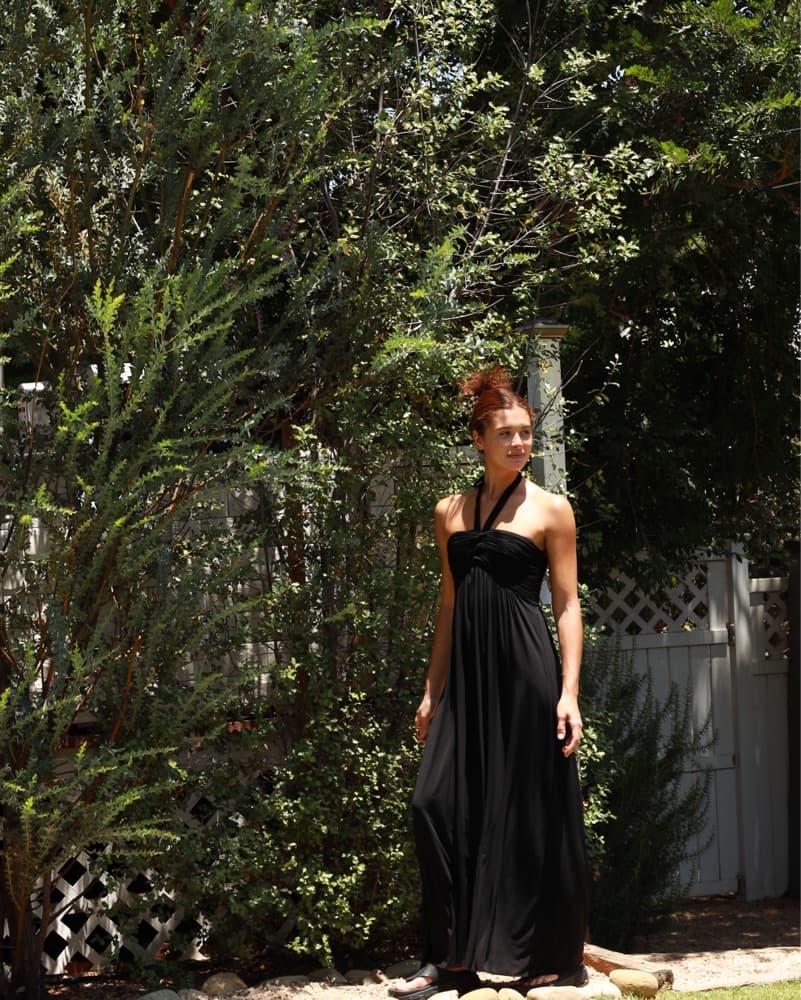 Vintage BCBGMaxaria Halter Gown - Image 4