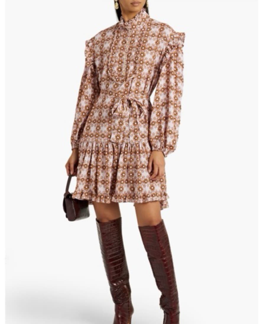 Zimmermann Floral Poplin Mini Dress - Image 1