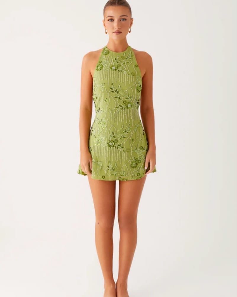 Peppermayo Beaded Mini Dress - Image 4