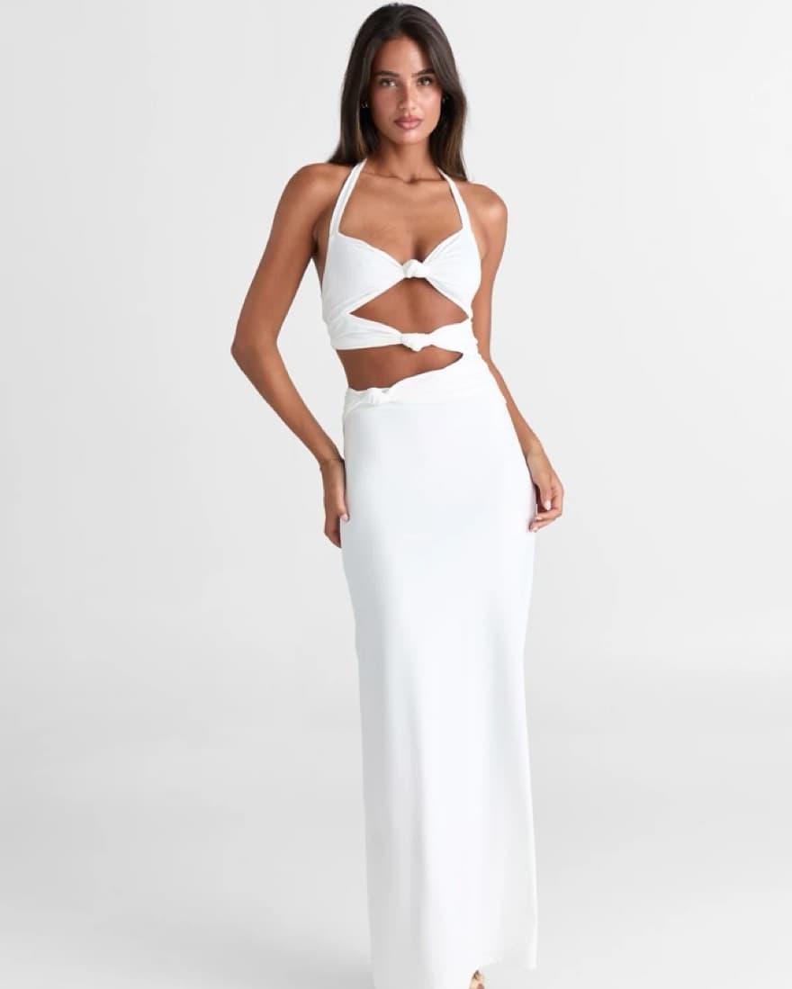 Sasha Therese Oralia Dress White - Image 1