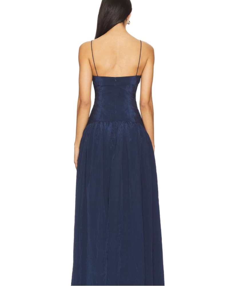 Elegant Navy Blue Maxi Dress - Image 2