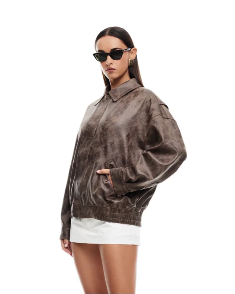 Lioness Kenny Faux Leather Bomber  - Image 2