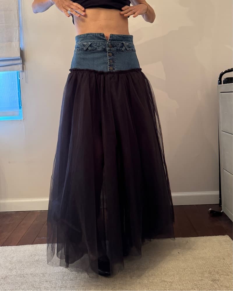 Pilcro Tulle & Denim Skirt!  - Image 1
