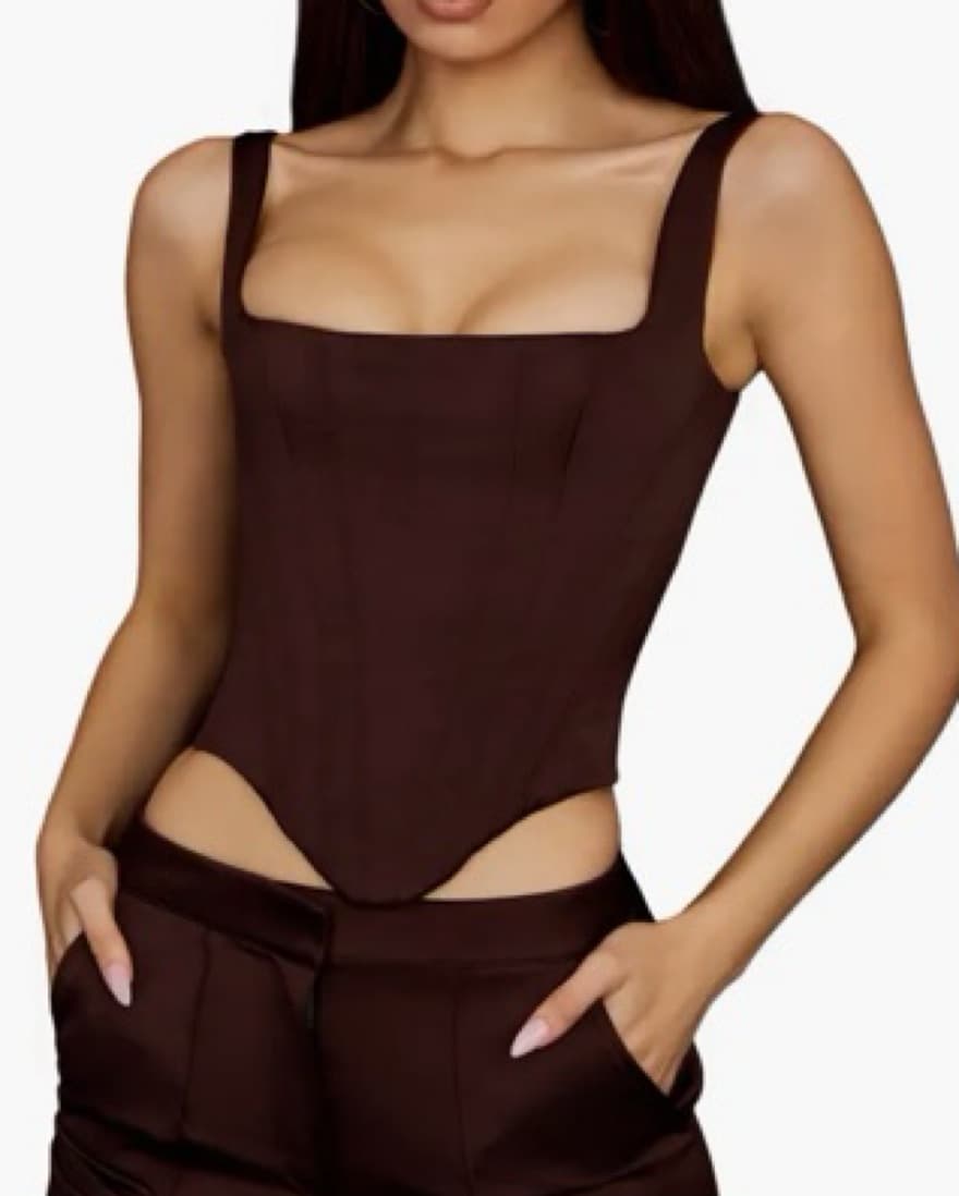 House Of CB Satin Rafa Corset - Image 1