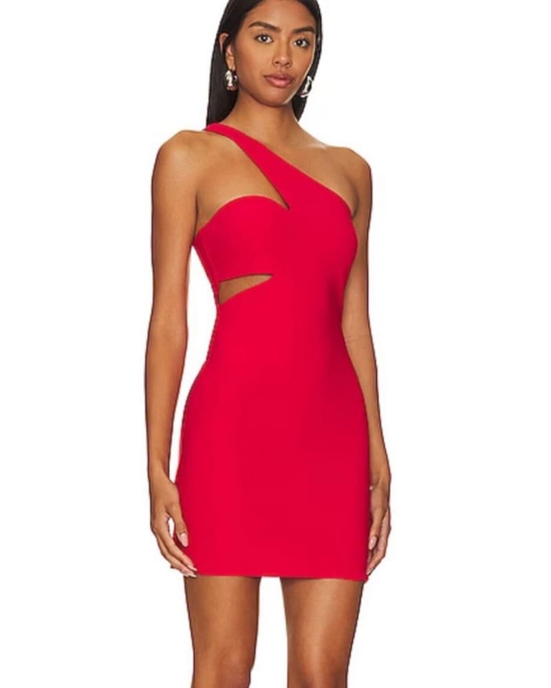 Amanda Uprichard Red Poppy Mini Dress - Image 1