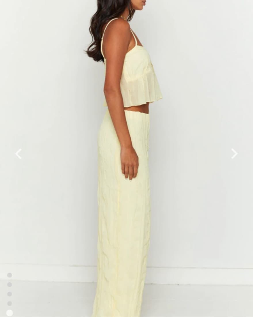 Yellow Maxi skirt set  - Image 4