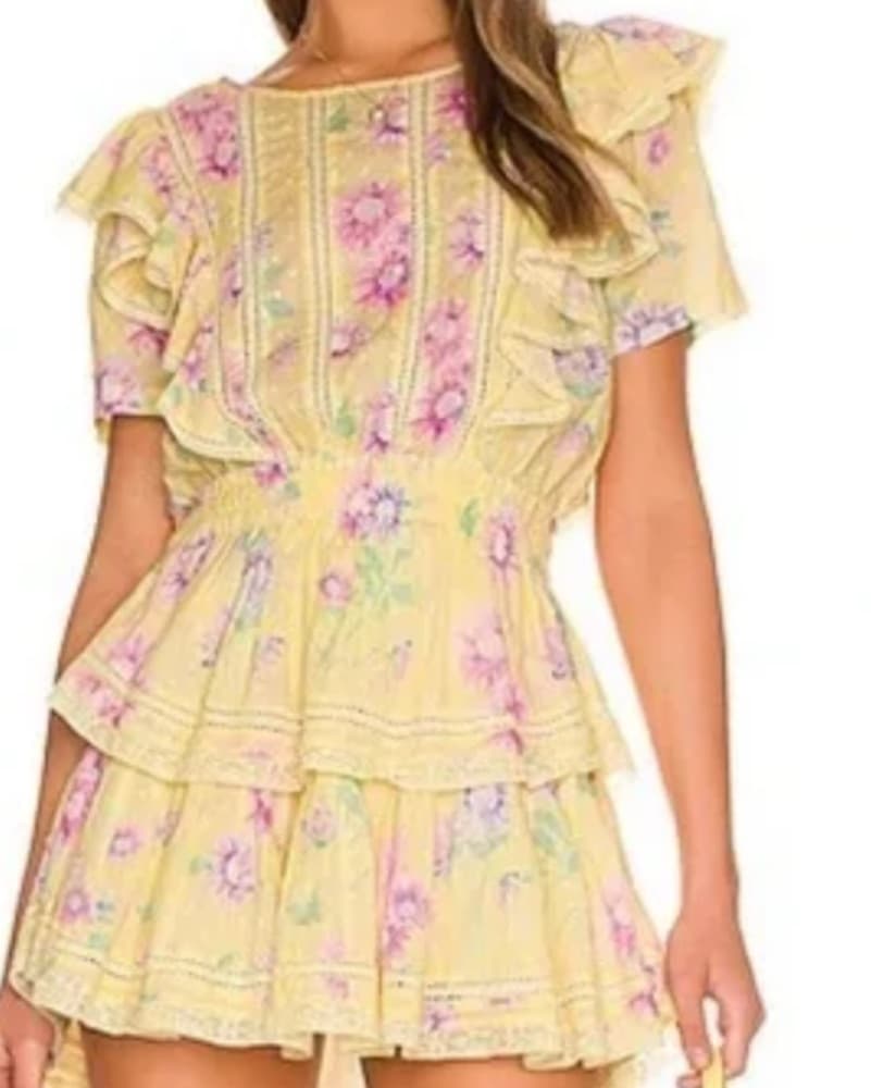 LoveShackFancy Natasha Bright azalea XS - Image 1