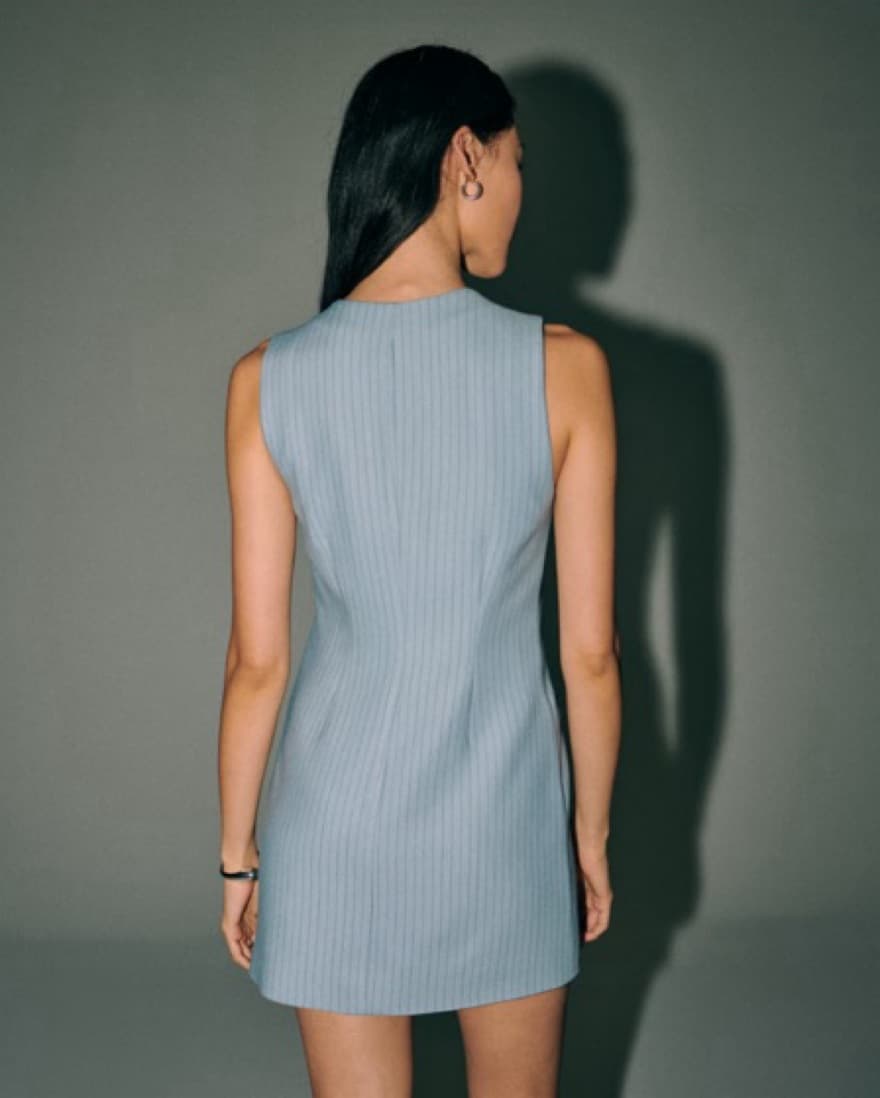 Abercrombie Striped Blue Dress - Image 2