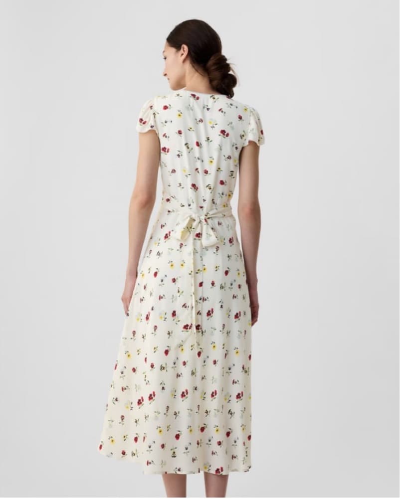 Floral Printed Midi Dress - Image 2