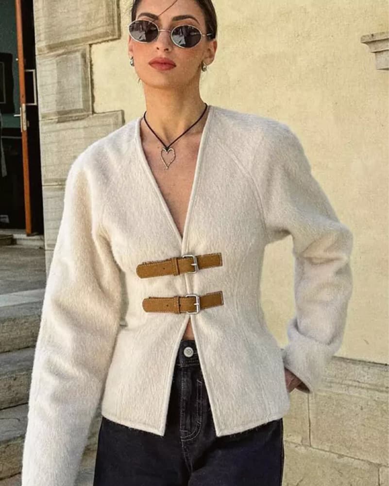 Chic Cream Jacket - Image 1