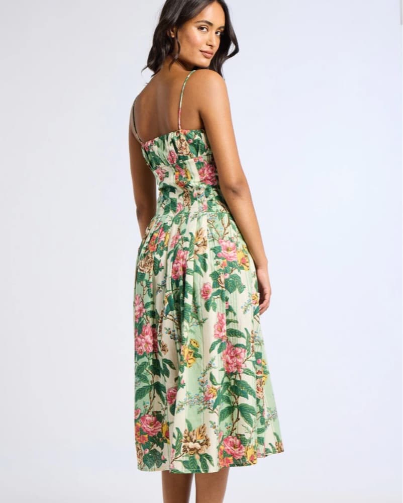 Mille Tully Dress in Garden Stripe - Image 3