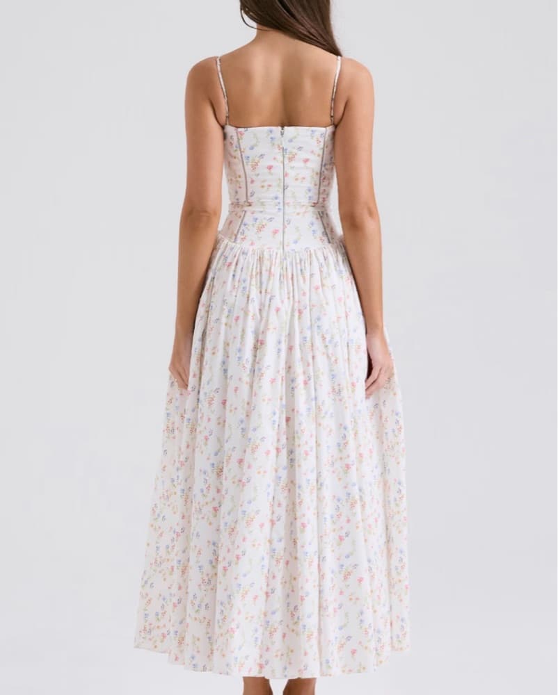 Whimsical Floral Midi Dress - Image 2
