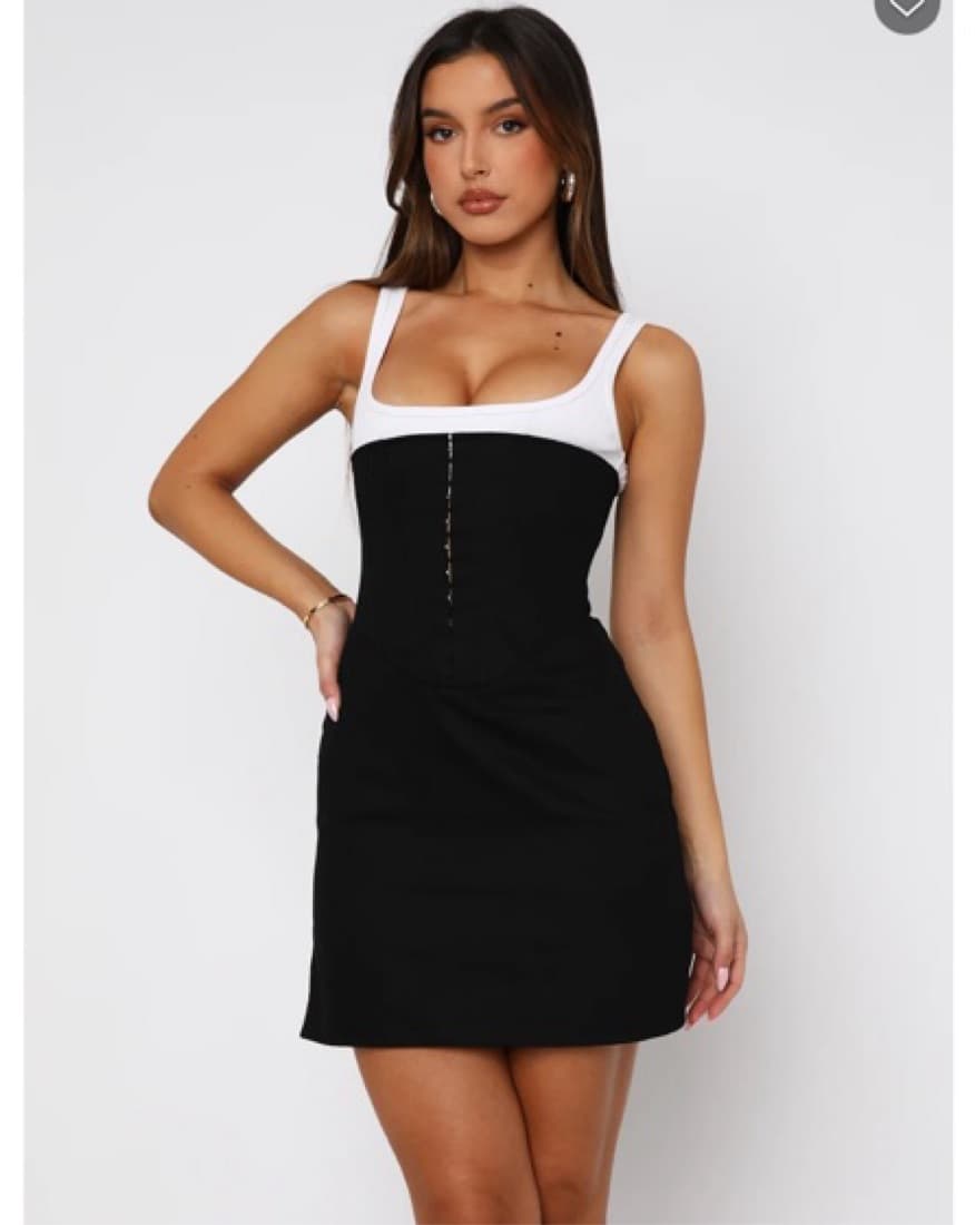 Roundabout Mini Dress Black - Image 1