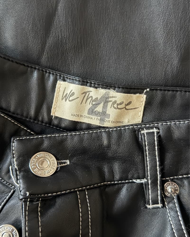 Free People Leather Pants - Image 6