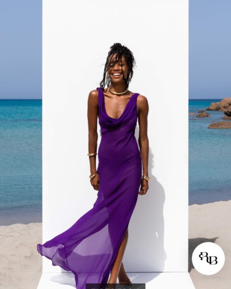 Rat and boa absinthe Purple Dress  - Image 4