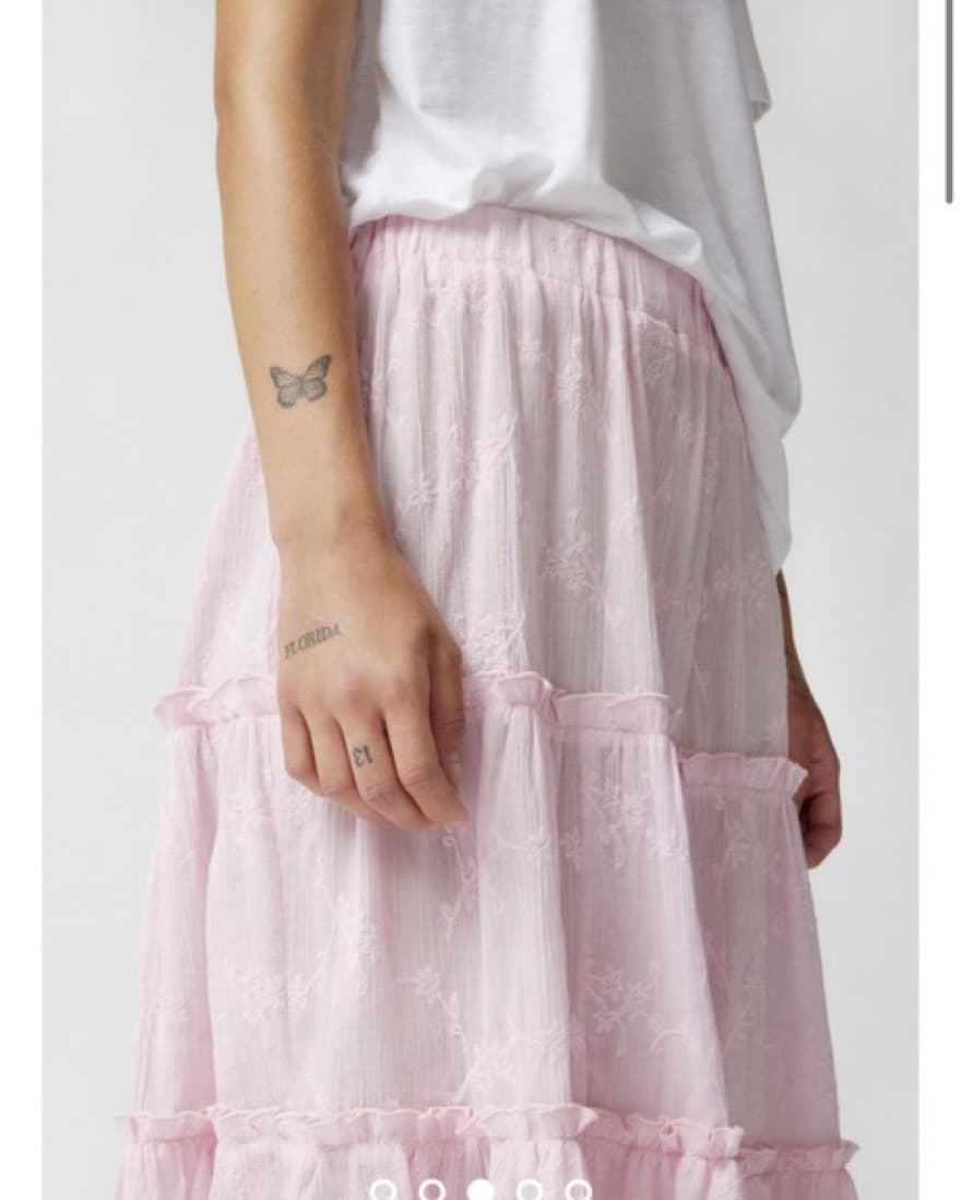 Urban Outfitter Pink Tiered Skirt - Image 4