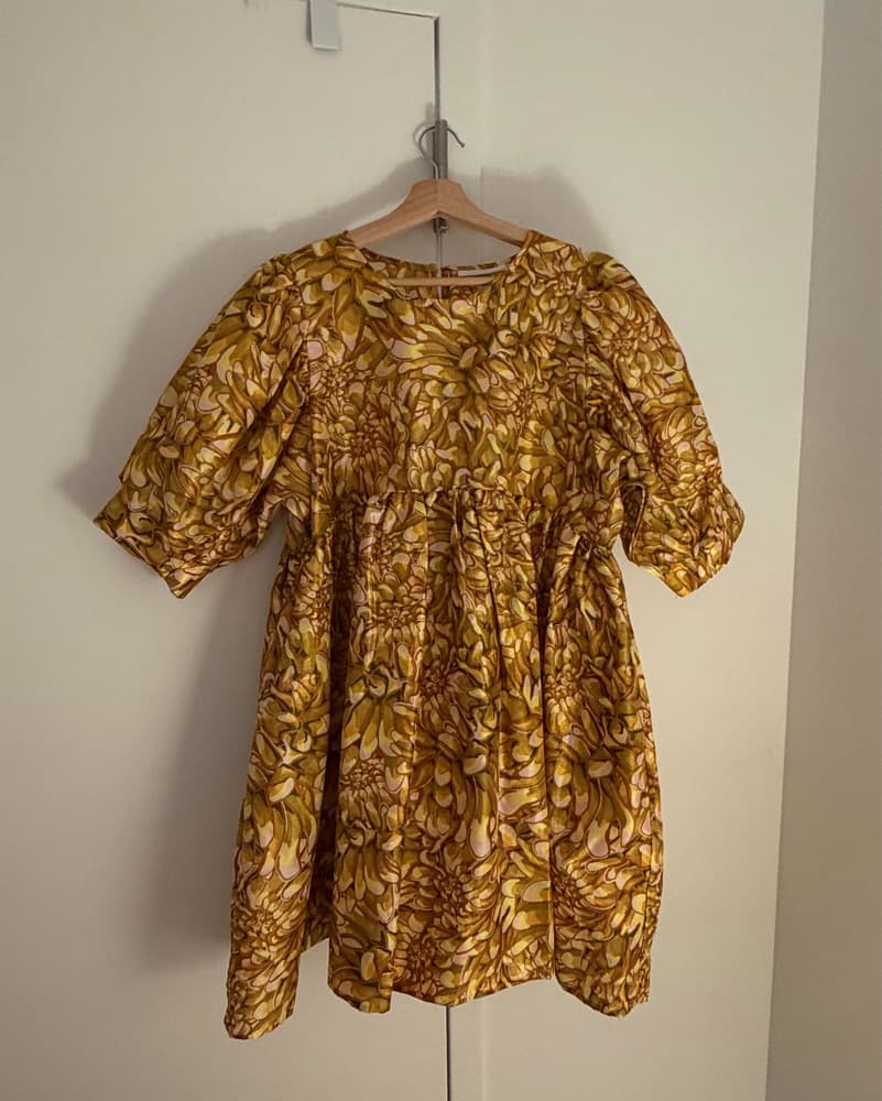 Kika Vargas Floral Babydoll Mini Dress - Image 1