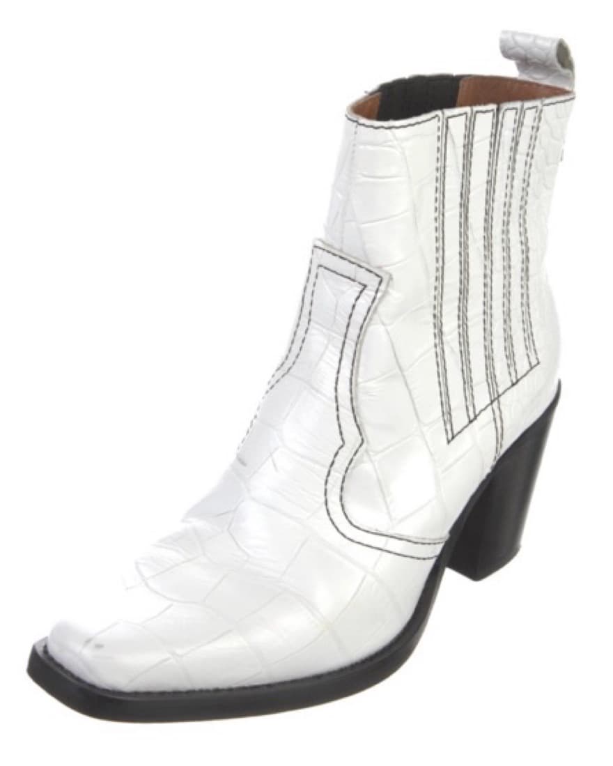 Ganni Leather Western Boots - Image 2