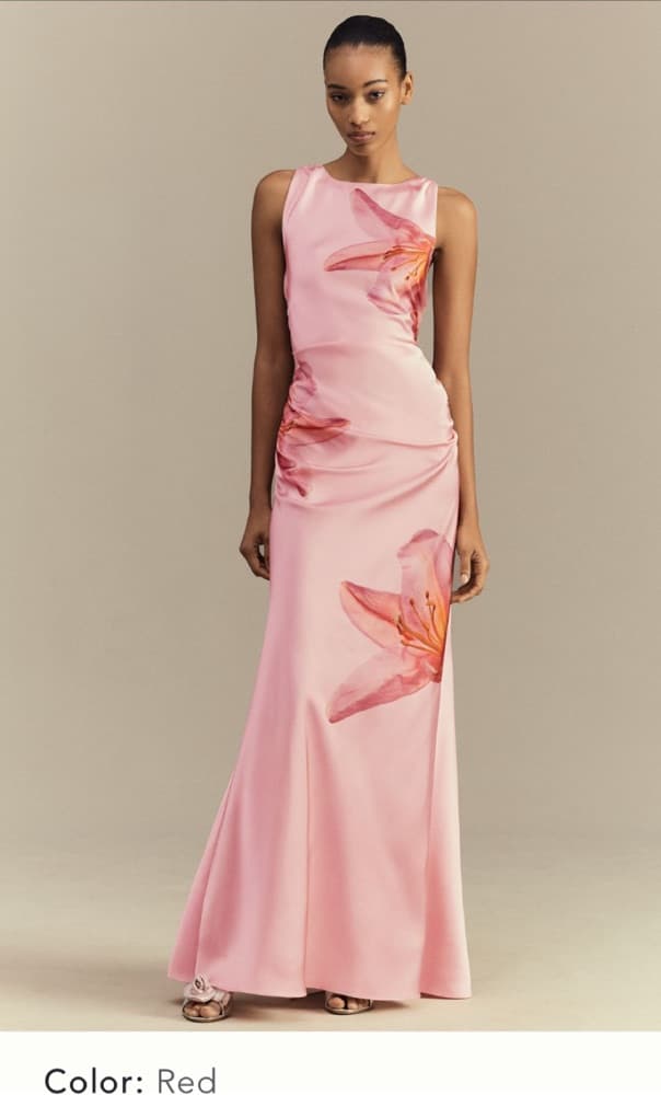 BHLD Mariella High Neck Satin Dress  - Image 1