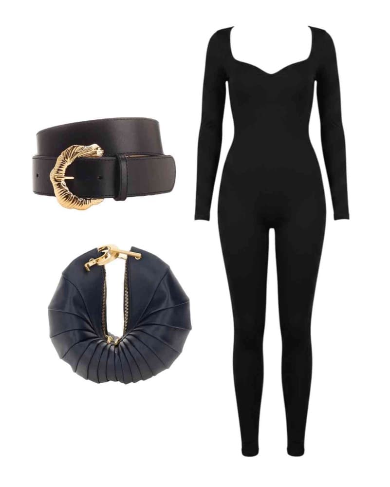 Black Catsuit Set - Image 1